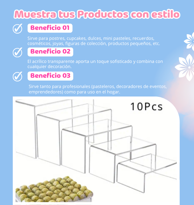 Soportes de Acrílico transparente
